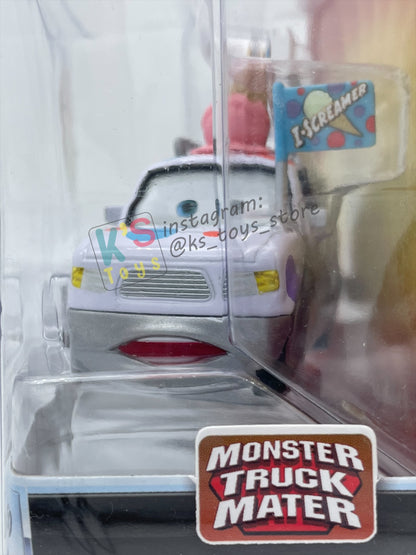Deluxe Disney Pixar Cars "I-SCREAMER'S BIGGEST FAN" Monster Truck Mater - Cars Toon Series - BNIP