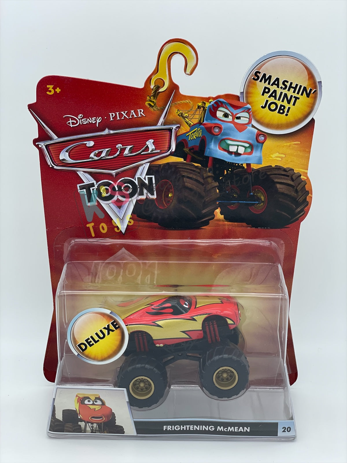 Deluxe Disney Pixar Cars "FRIGHTENING McMEAN" Monster Truck Mater - Cars Toon Series - BNIP