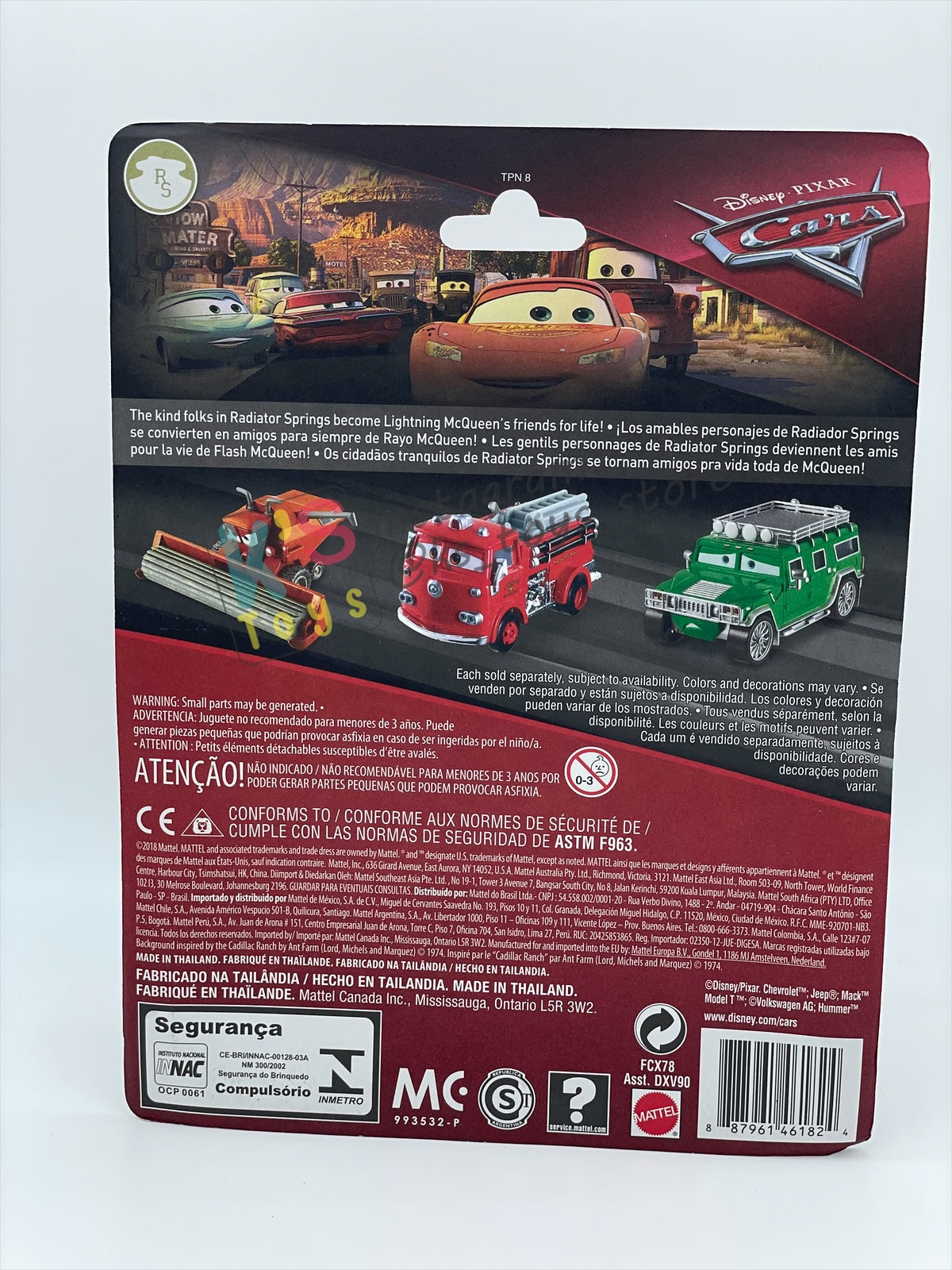 DELUXE DISNEY PIXAR CARS "MACK CARS 3 SEMI TRUCK" RADIATOR SPRINGS SERIES - BNIP