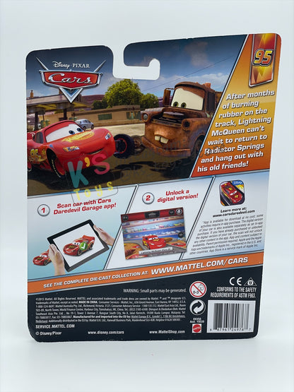 DELUXE DISNEY PIXAR CARS "RED (CARS 2 VARIANT)" #95 RETURNS SERIES - BNIP