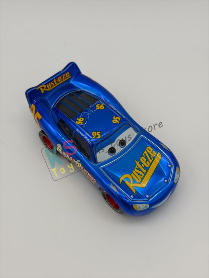PRE-OWNED / LOOSE DISNEY PIXAR CARS 1:55 BY MATTEL - "METALLIC FABULOUS LIGHTNING MCQUEEN" THOMASVILLE RACING LEGENDS SERIES - MINT CONDITION