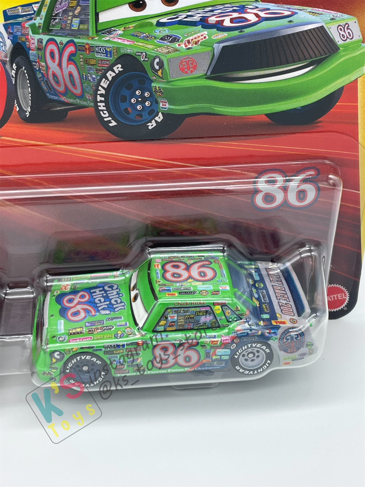 Disney Pixar Cars 1:55 by Mattel 2-Pack LIGHTNING MCQUEEN AND CHICK HICKS RACE AND RESCUE SERIES - 2025 NEW RELEASE - BNIP