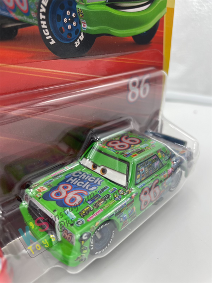 Disney Pixar Cars 1:55 by Mattel 2-Pack LIGHTNING MCQUEEN AND CHICK HICKS RACE AND RESCUE SERIES - 2025 NEW RELEASE - BNIP