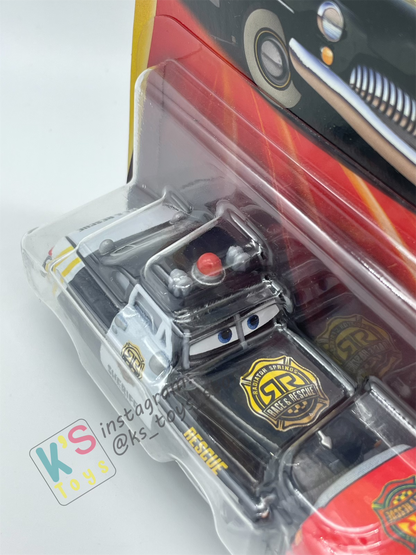 Disney Pixar Cars 1:55 by Mattel 2-Pack SHERIFF AND ADAM ROADRIGUEZ RACE AND RESCUE SERIES - 2025 NEW RELEASE - BNIP