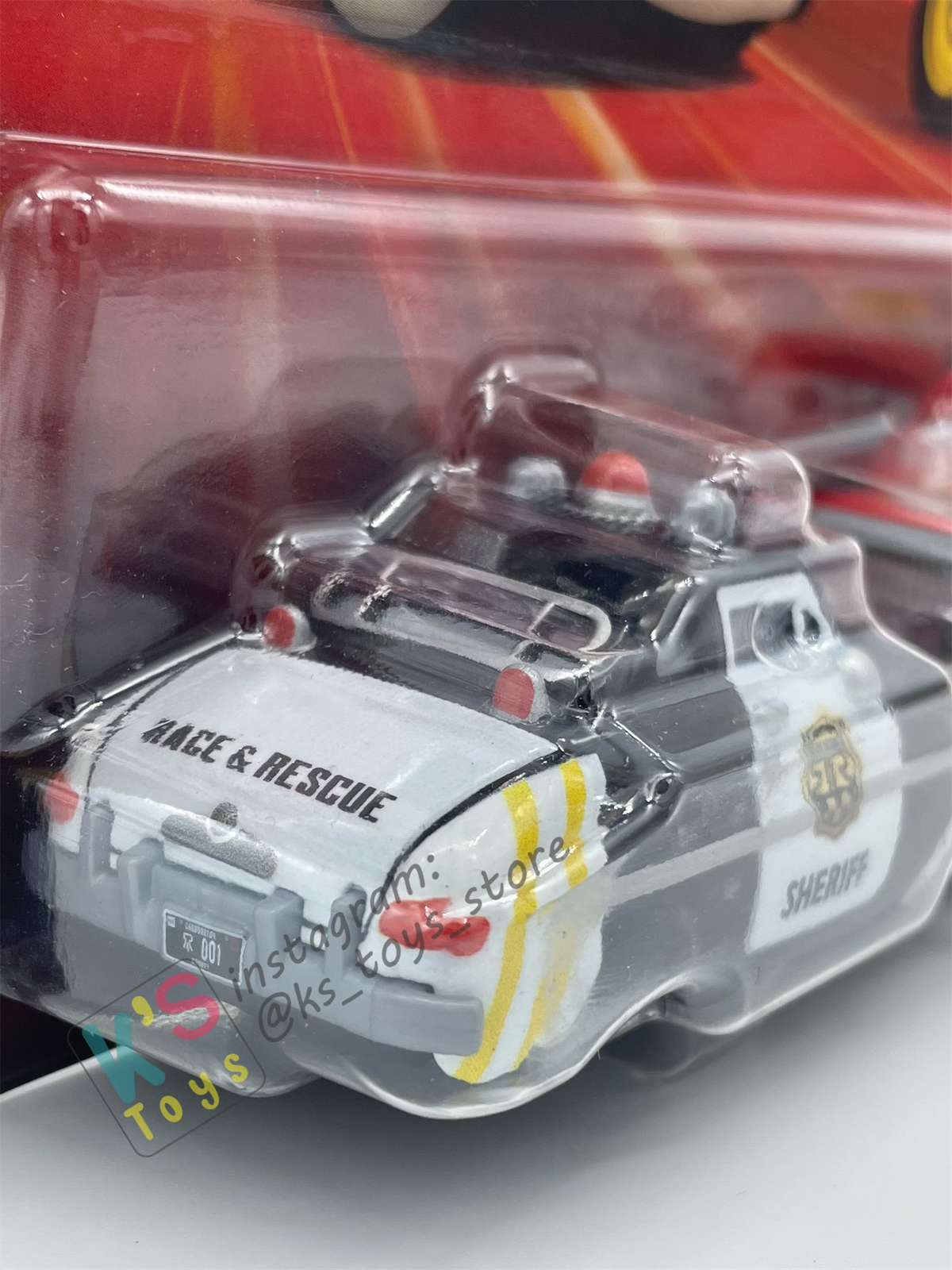 Disney Pixar Cars 1:55 by Mattel 2-Pack SHERIFF AND ADAM ROADRIGUEZ RACE AND RESCUE SERIES - 2025 NEW RELEASE - BNIP