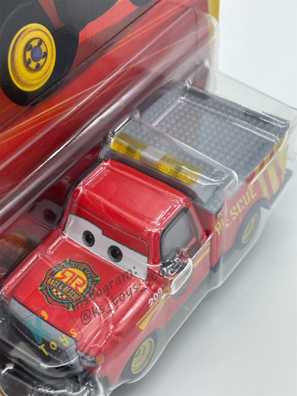 Disney Pixar Cars 1:55 by Mattel 2-Pack SHERIFF AND ADAM ROADRIGUEZ RACE AND RESCUE SERIES - 2025 NEW RELEASE - BNIP