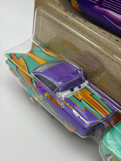 Disney Pixar Cars 1:55 by Mattel 2-Pack, RACE TO CELEBRATE FLO AND RAMONE - 2026 NEW RELEASE - BNIP