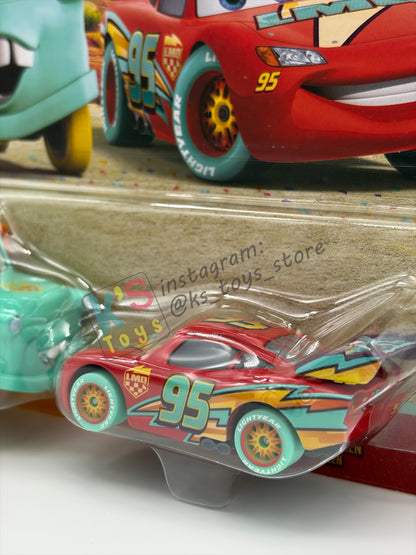 Disney Pixar Cars 1:55 by Mattel 2-Pack, RACE TO CELEBRATE MATER AND LIGHTNING MCQUEEN - 2026 NEW RELEASE - BNIP
