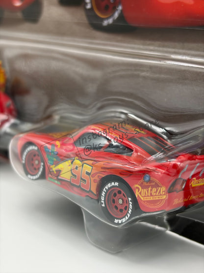Disney Pixar Cars 1:55 by Mattel 2-Pack, MADDY McGEAR AND LIGHTNING MCQUEEN CARS 3 - 2026 RELEASE - BNIP