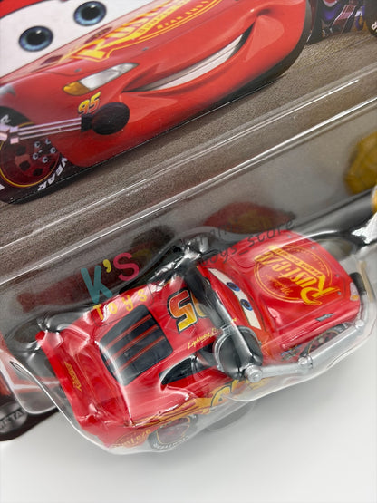 Disney Pixar Cars 1:55 by Mattel 2-Pack, HEADSET CREW CHIEF LIGHTNING MCQUEEN AND RUSTEZE CRUZ RAMIREZ - 2026 RE-RELEASED 20th ANNIVERSARY CARD - BNIP