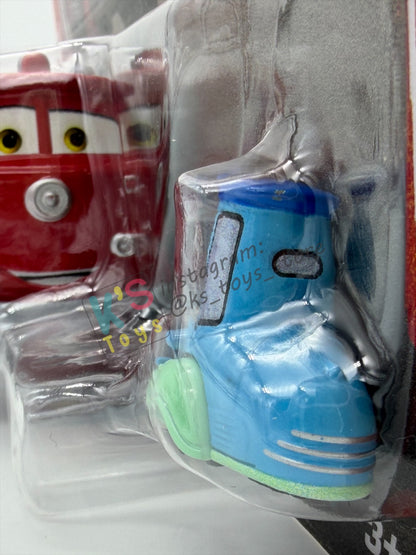 Disney Pixar Cars 1:55 by Mattel 2-Pack, RED AND GUIDO (FACIAL VARIANT) - 2026 RE-RELEASED 20th ANNIVERSARY CARD - BNIP
