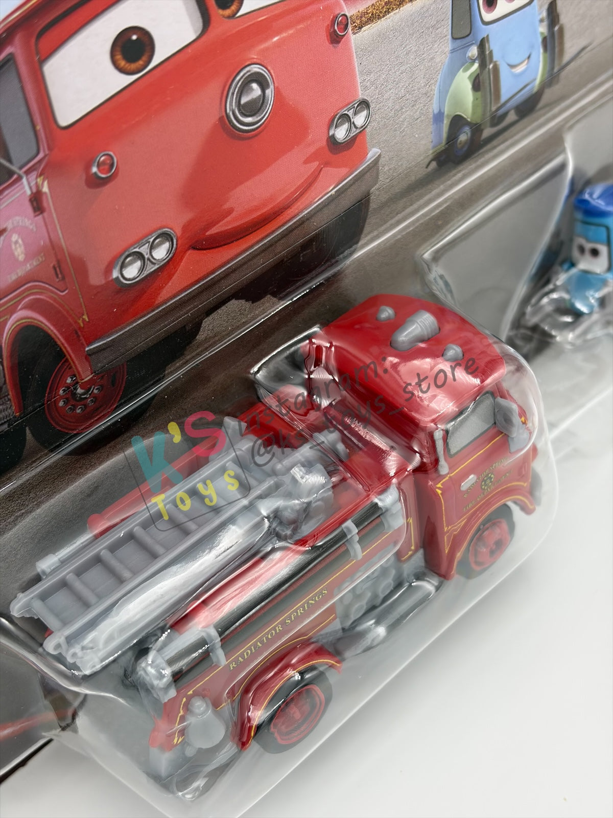 Disney Pixar Cars 1:55 by Mattel 2-Pack, RED AND GUIDO (FACIAL VARIANT) - 2026 RE-RELEASED 20th ANNIVERSARY CARD - BNIP