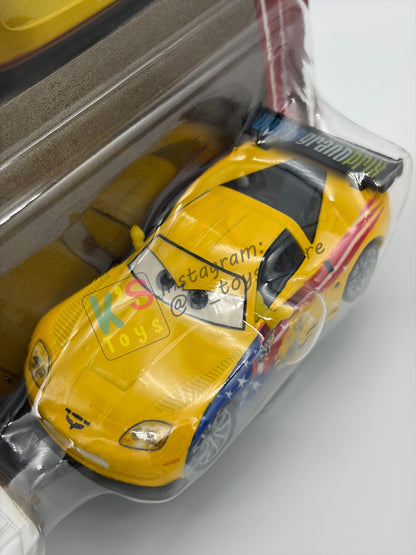 Disney Pixar Cars 1:55 by Mattel 2-Pack, PAT TRAXSON AND JEFF GORVETTE - 2026 RE-RELEASED 20th ANNIVERSARY CARD - BNIP