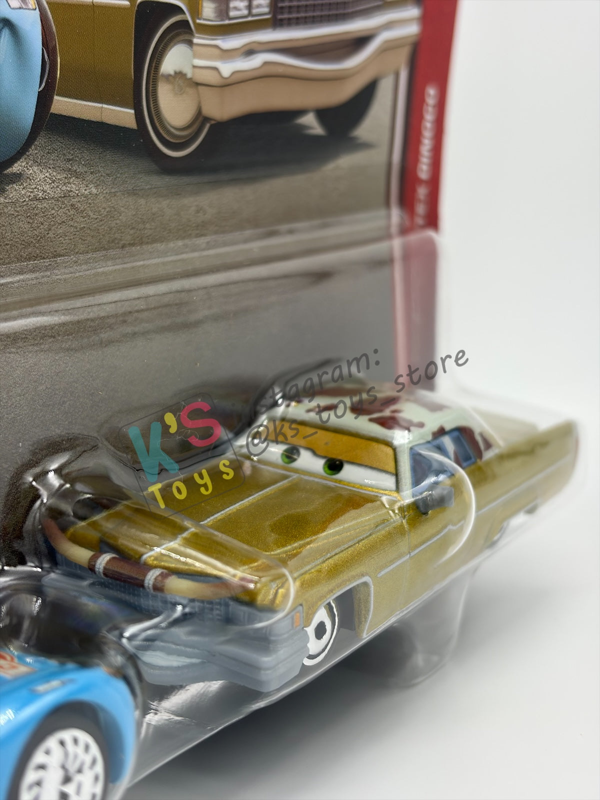 Disney Pixar Cars 1:55 by Mattel 2-Pack BLING BLING LIGHTNING MCQUEEN AND TEX DINOCO - 2026 RE-RELEASED 2Oth ANNIVERSARY CARD - BNIP