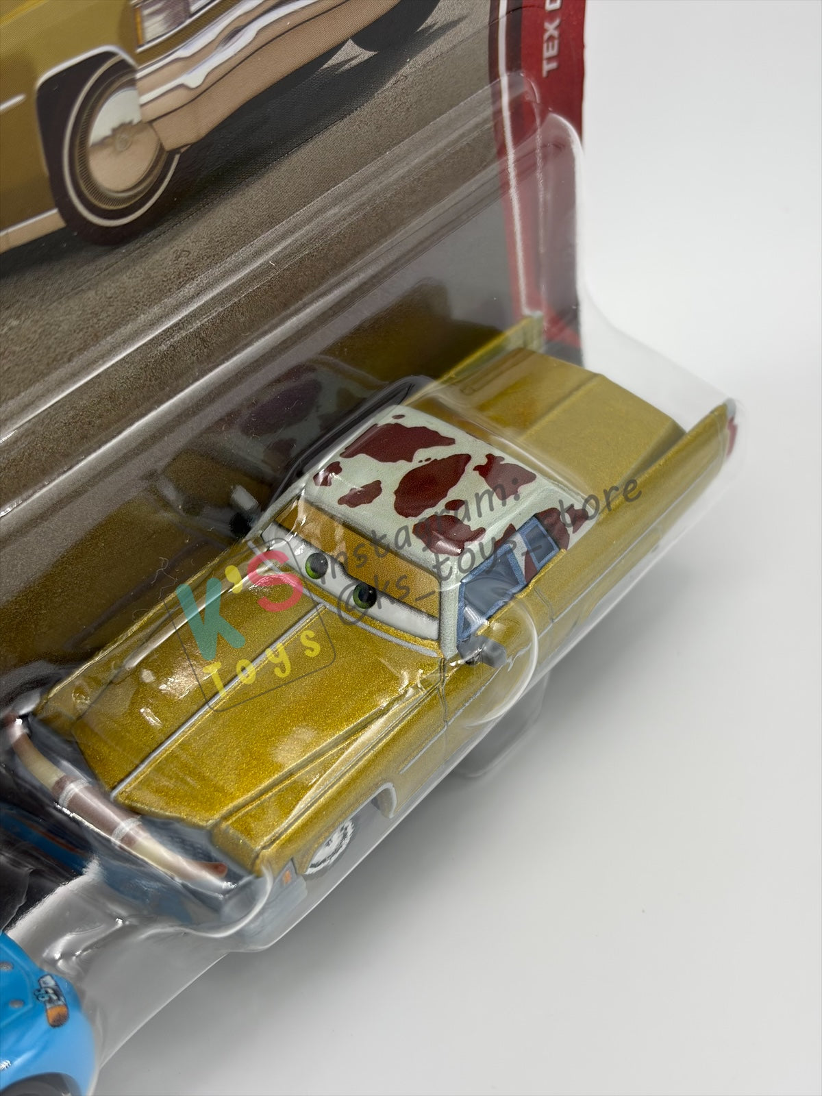 Disney Pixar Cars 1:55 by Mattel 2-Pack BLING BLING LIGHTNING MCQUEEN AND TEX DINOCO - 2026 RE-RELEASED 2Oth ANNIVERSARY CARD - BNIP