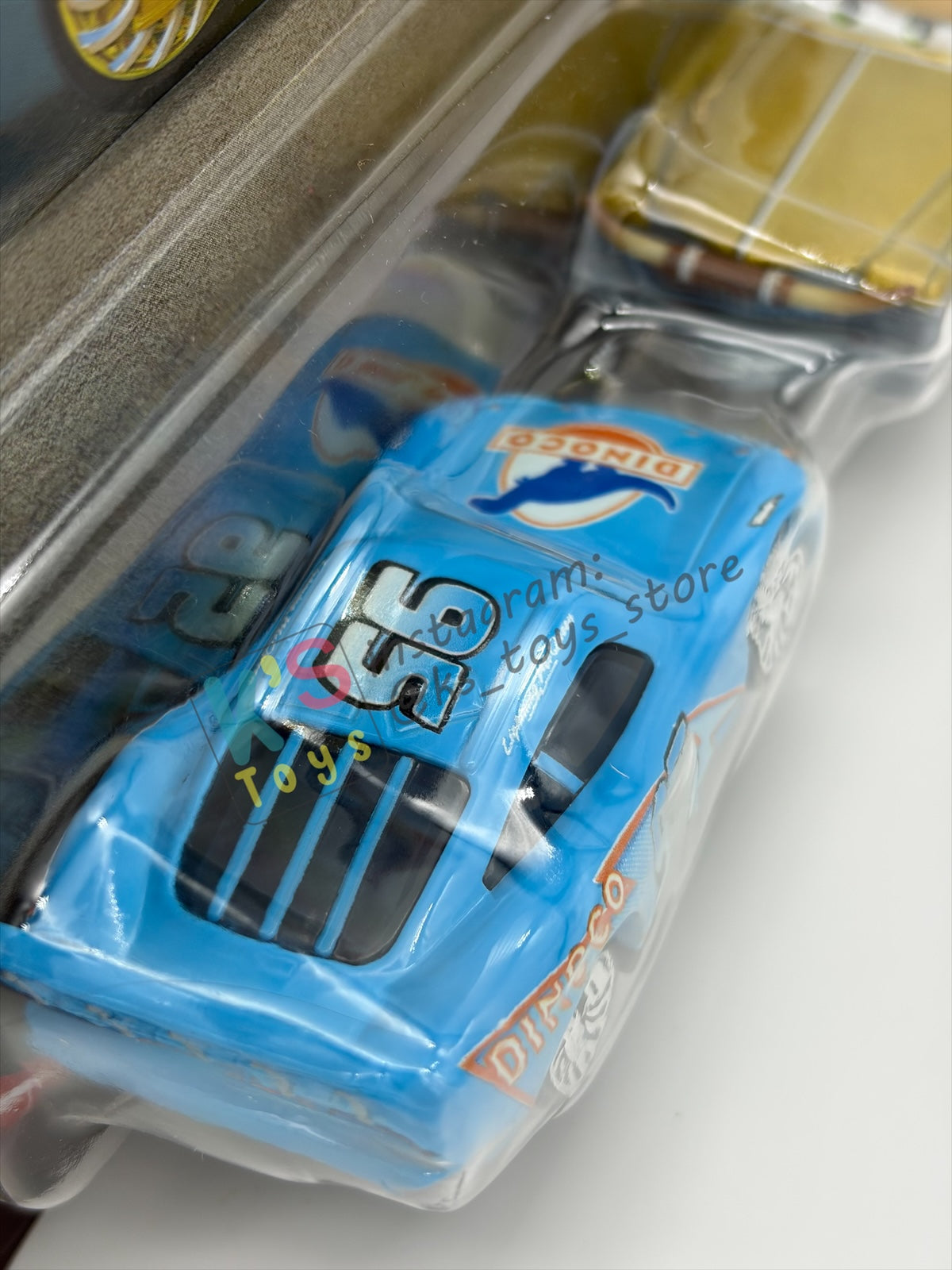 Disney Pixar Cars 1:55 by Mattel 2-Pack BLING BLING LIGHTNING MCQUEEN AND TEX DINOCO - 2026 RE-RELEASED 2Oth ANNIVERSARY CARD - BNIP