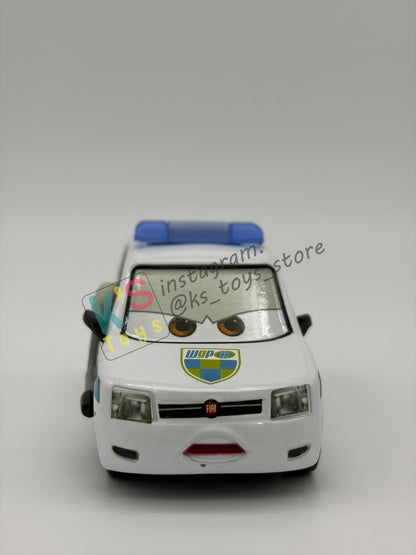 PRE-OWNED / LOOSE DISNEY PIXAR CARS BY MATTEL - "ALEX CARVILL" - CARS 2 WGP SERIES - NEAR MINT CONDITION - READ DESCRIPTION!!!!!!!!!!!