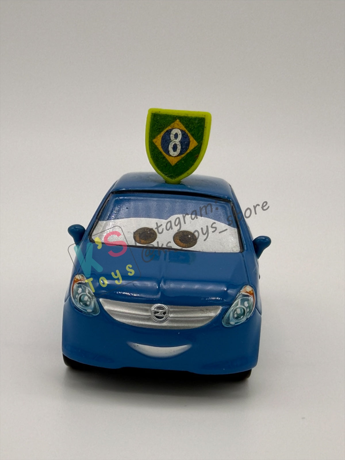 PRE-OWNED / LOOSE RARE DISNEY PIXAR CARS BY MATTEL - "BOB MOTER" CARS 2 RACE DAY FAN 4 PACK SERIES - MINT / NEAR MINT CONDITION - READ DESCRIPTION!!!!!!!!!!