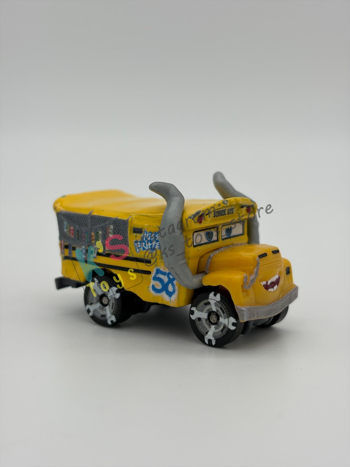 Loose Mini Racers Pixar Disney Cars, MISS FRITTER - Mint / Near Mint Condition