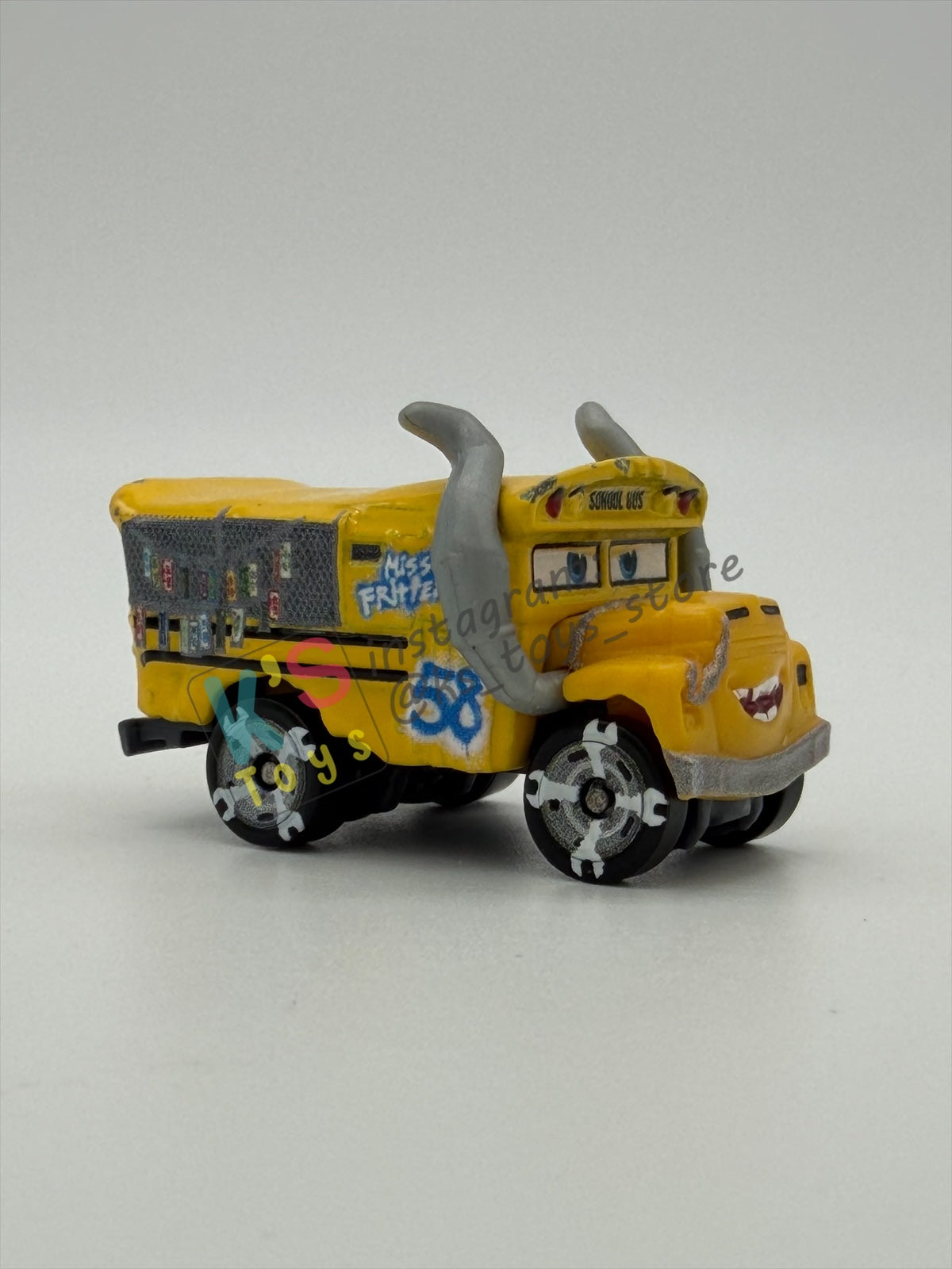 Loose Mini Racers Pixar Disney Cars, MISS FRITTER - Mint / Near Mint Condition