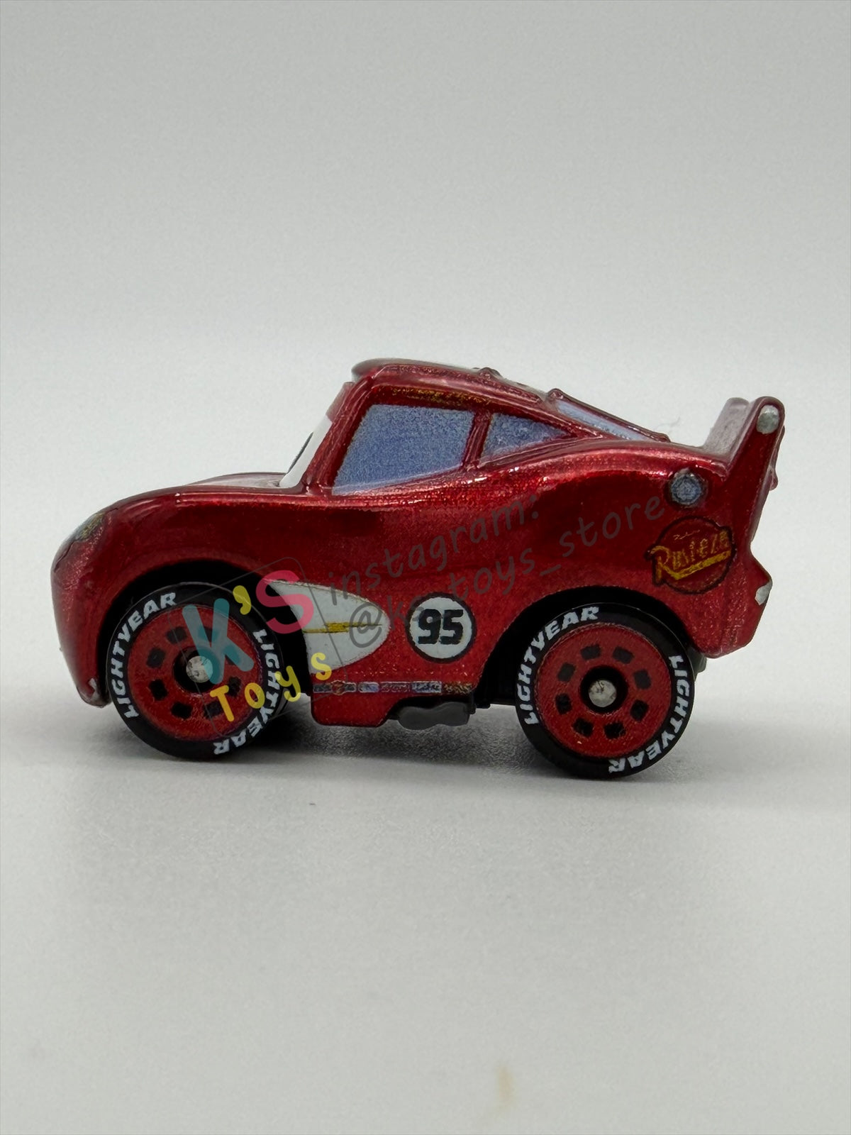 Loose Mini Racers Pixar Disney Cars, RADIATOR SPRINGS LIGHTNING MCQUEEN - Mint / Near Mint Condition