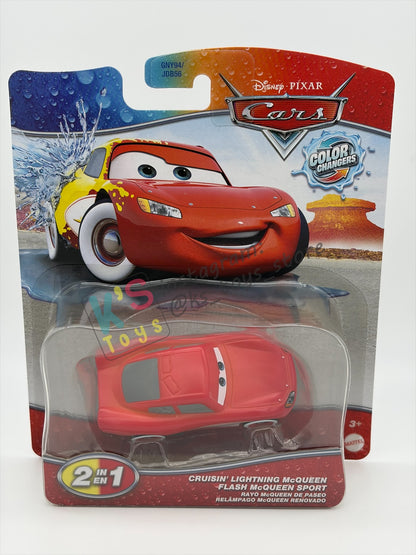 COLOR CHANGERS Disney Pixar Cars by MATTEL, CRUISING LIGHTNING MCQUEEN - 2026 RE-RELEASED - BNIP