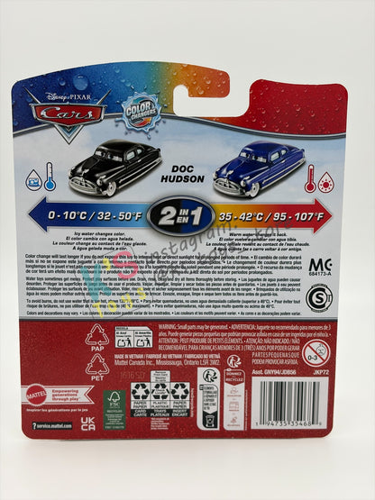 COLOR CHANGERS Disney Pixar Cars by MATTEL, DOC HUDSON - BLACK/BLUE 2026 RE-RELEASED - BNIP