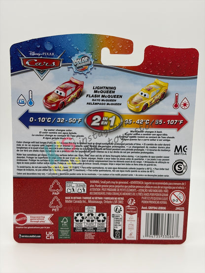 COLOR CHANGERS Disney Pixar Cars by MATTEL, LIGHTNING MCQUEEN CARS 3 (RED/YELLOW) - 2026 RE-RELEASED  - BNIP