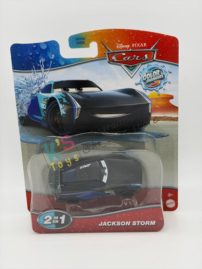 COLOR CHANGERS Disney Pixar Cars by MATTEL, JACKSON STORM (BLUE/BLACK) - 2026 RE-RELEASED  - BNIP