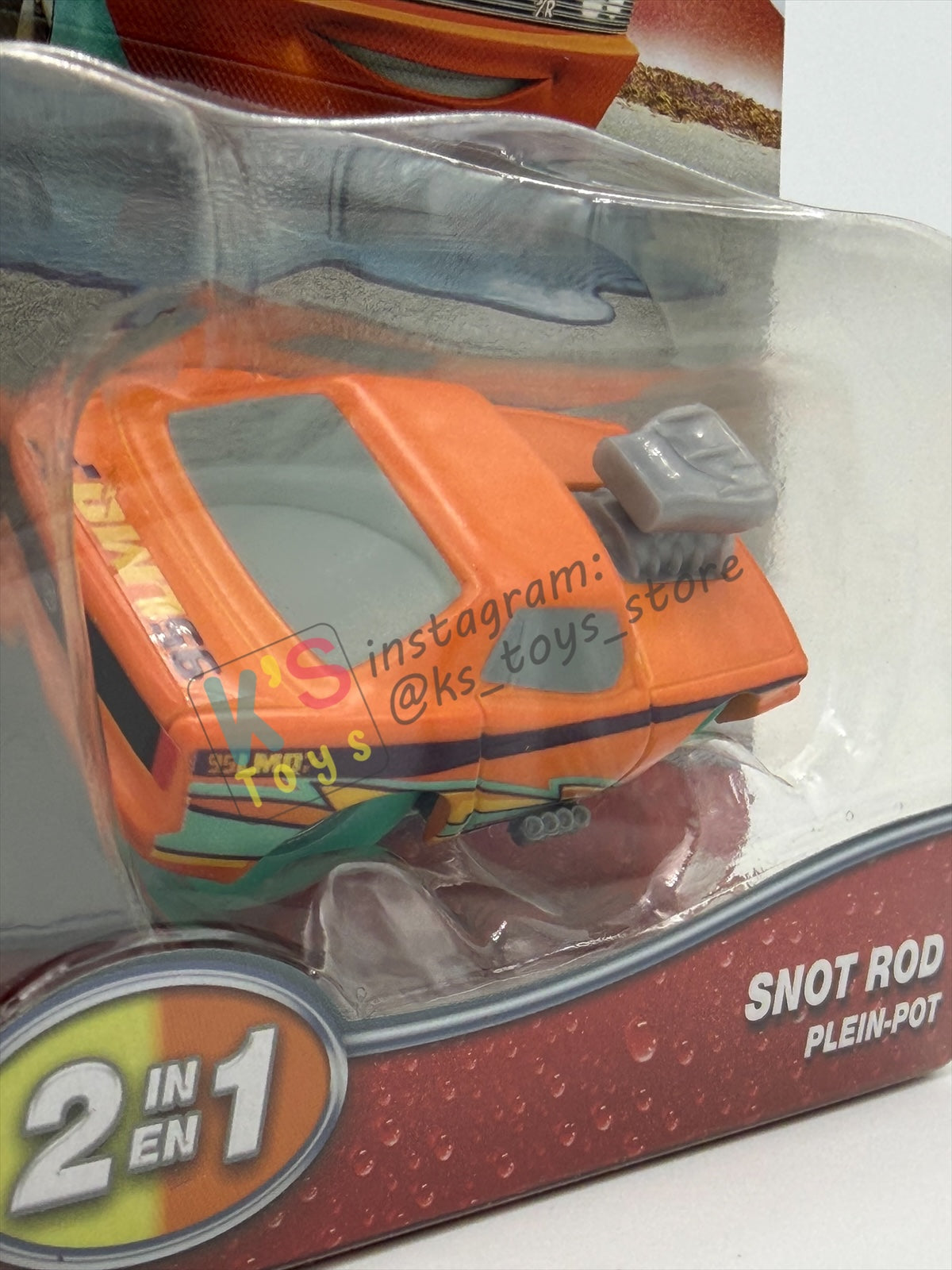 COLOR CHANGERS Disney Pixar Cars by MATTEL, RACE TO CELEBRATE SNOT ROD (ORANGE/YELLOW) - 2026 NEW RELEASE  - BNIP