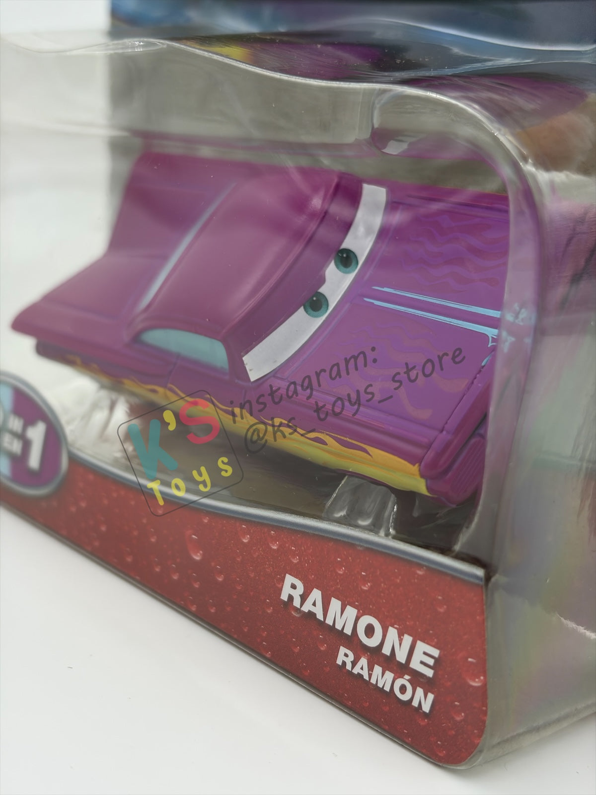 COLOR CHANGERS Disney Pixar Cars by MATTEL, RAMONE (PURPLE / LIGHT BLUE) WITH FLAMES - 2026 RE-RELEASED- BNIP