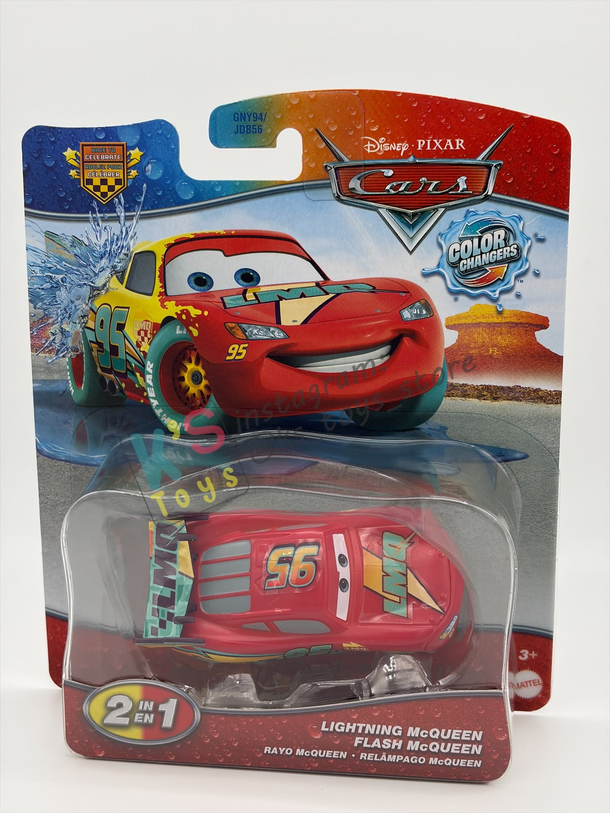 COLOR CHANGERS Disney Pixar Cars by MATTEL, RACE TO CELEBRATE LIGHTNING MCQUEEN (RED/YELLOW) - 2026 NEW RELEASE  - BNIP