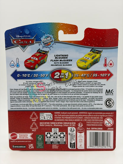 COLOR CHANGERS Disney Pixar Cars by MATTEL, RACE TO CELEBRATE LIGHTNING MCQUEEN (RED/YELLOW) - 2026 NEW RELEASE  - BNIP