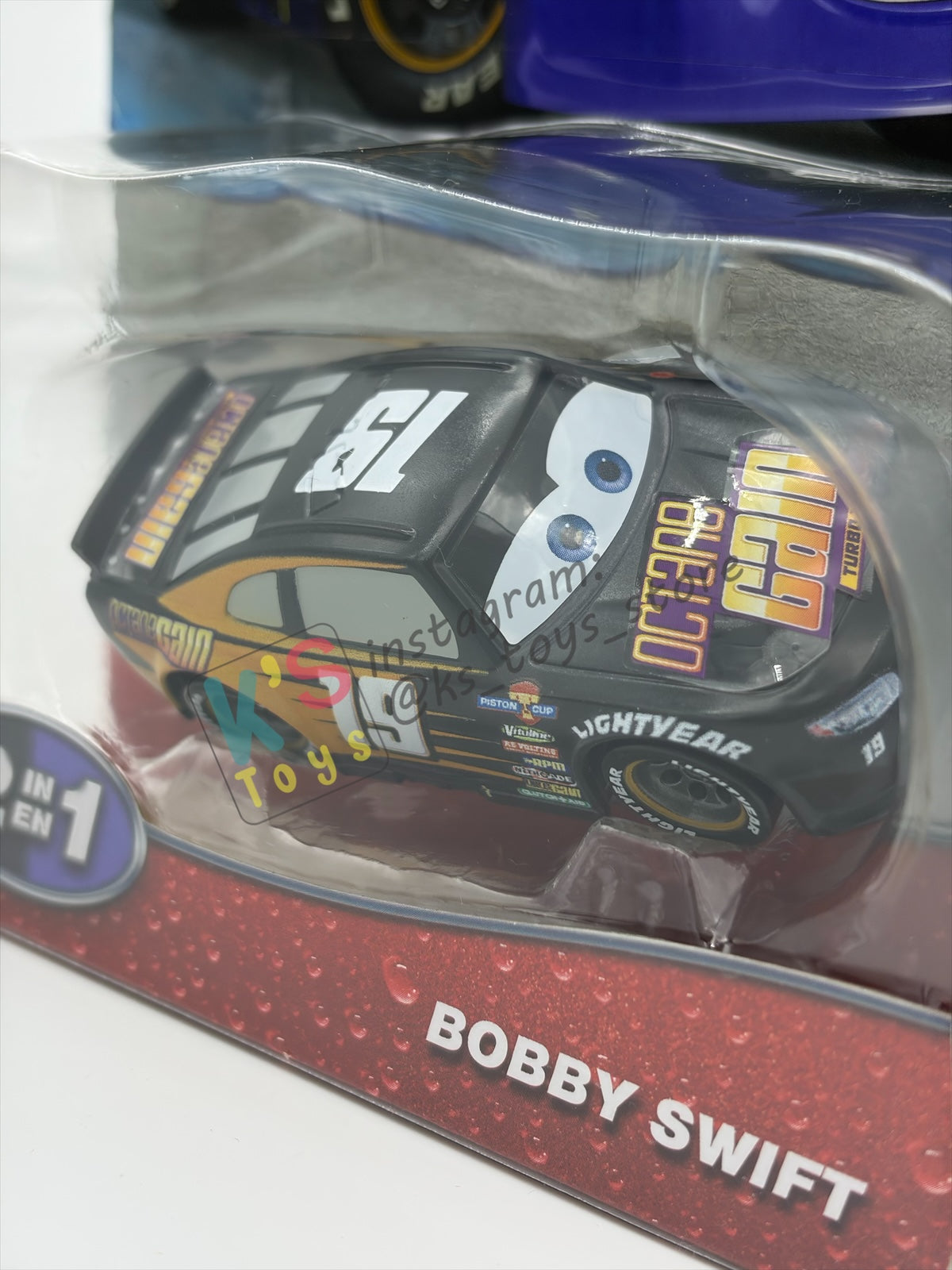 COLOR CHANGERS Disney Pixar Cars by MATTEL, BOBBY SWIFT (BLACK/PURPLE) - 2026 RE-RELEASED  - BNIP
