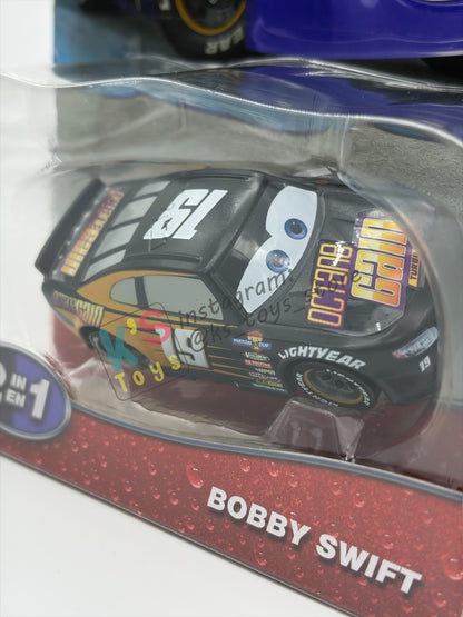COLOR CHANGERS Disney Pixar Cars by MATTEL, BOBBY SWIFT (BLACK/PURPLE) - 2026 RE-RELEASED  - BNIP