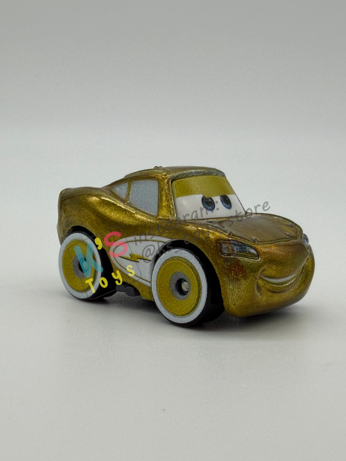 Loose Mini Racers Pixar Disney Cars, GOLDEN CRUISIN’ LIGHTNING MCQUEEN - Mint / Near Mint Condition