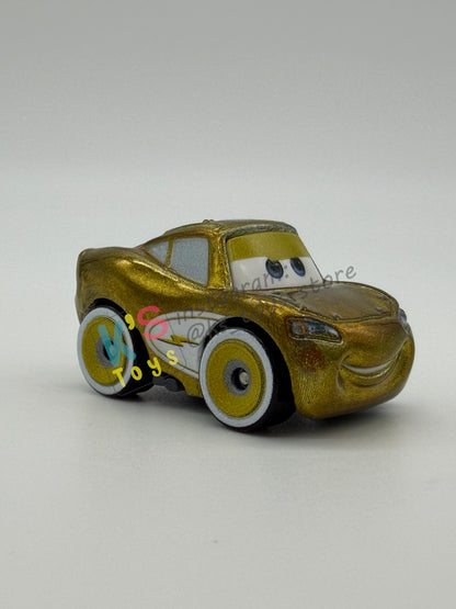 Loose Mini Racers Pixar Disney Cars, GOLDEN CRUISIN’ LIGHTNING MCQUEEN - Mint / Near Mint Condition