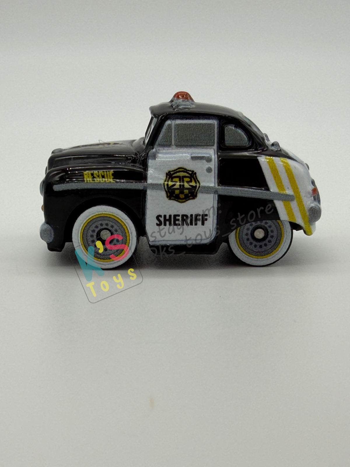Loose Mini Racers Pixar Disney Cars, RACE AND RESCUE SHERIFF - Mint / Near Mint Condition