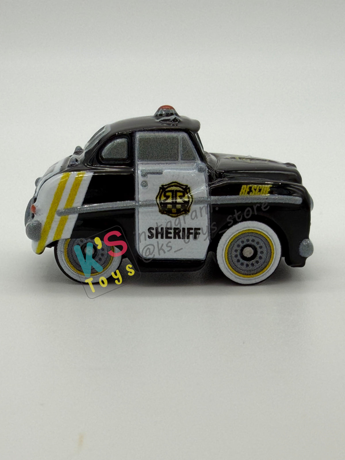 Loose Mini Racers Pixar Disney Cars, RACE AND RESCUE SHERIFF - Mint / Near Mint Condition