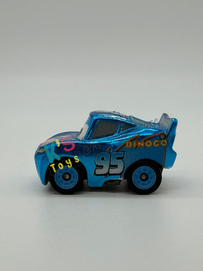 Loose Mini Racers Pixar Disney Cars, METALLIC DINOCO LIGHTNING MCQUEEN - Mint / Near Mint Condition