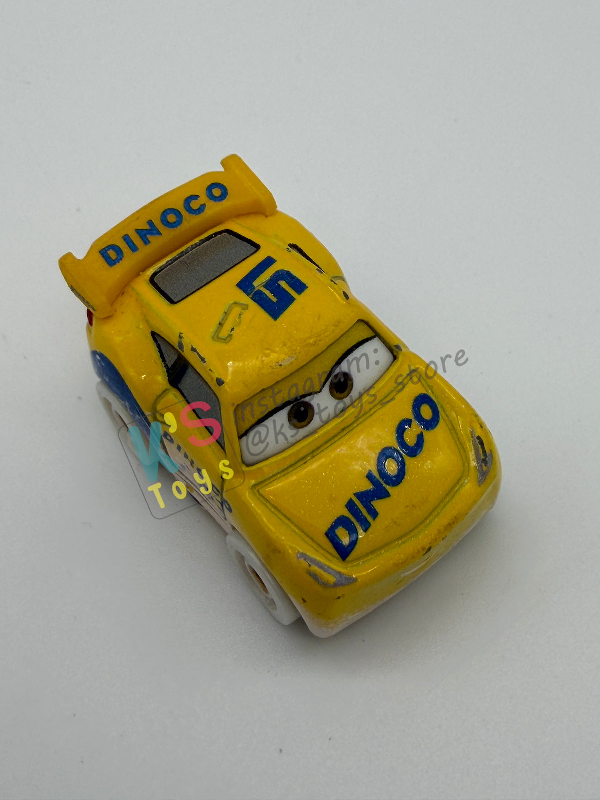 Loose Mini Racers Pixar Disney Cars, ADVENT CALENDAR DINOCO CRUZ RAMIREZ (SNOWY) - Good Condition