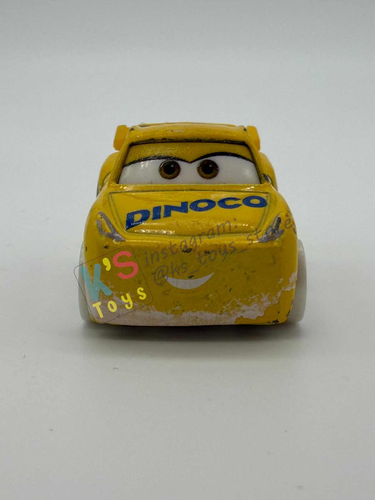 Loose Mini Racers Pixar Disney Cars, ADVENT CALENDAR DINOCO CRUZ RAMIREZ (SNOWY) - Good Condition
