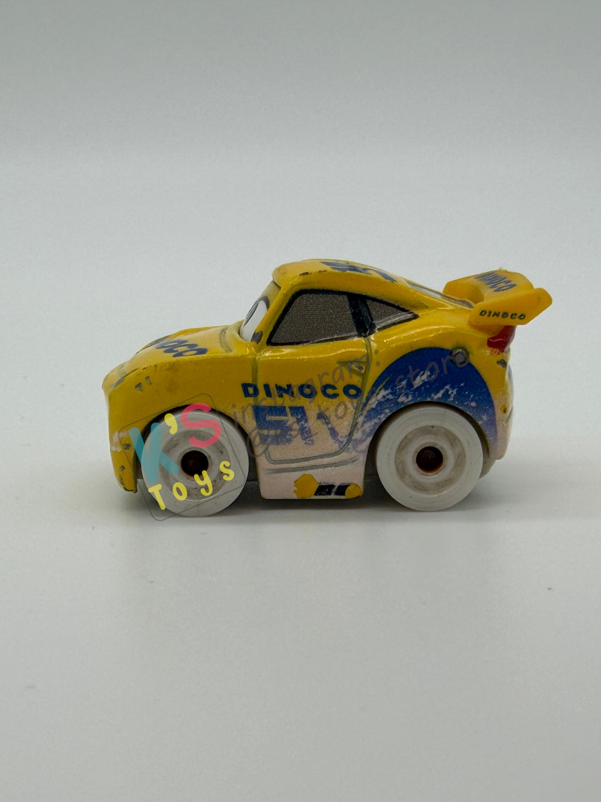 Loose Mini Racers Pixar Disney Cars, ADVENT CALENDAR DINOCO CRUZ RAMIREZ (SNOWY) - Good Condition
