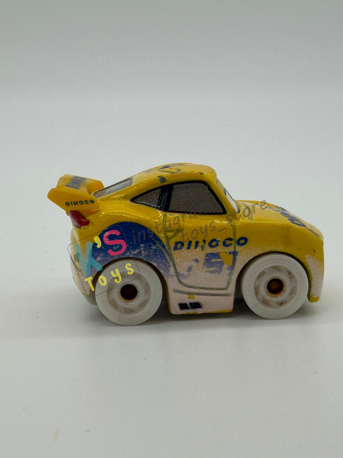 Loose Mini Racers Pixar Disney Cars, ADVENT CALENDAR DINOCO CRUZ RAMIREZ (SNOWY) - Good Condition