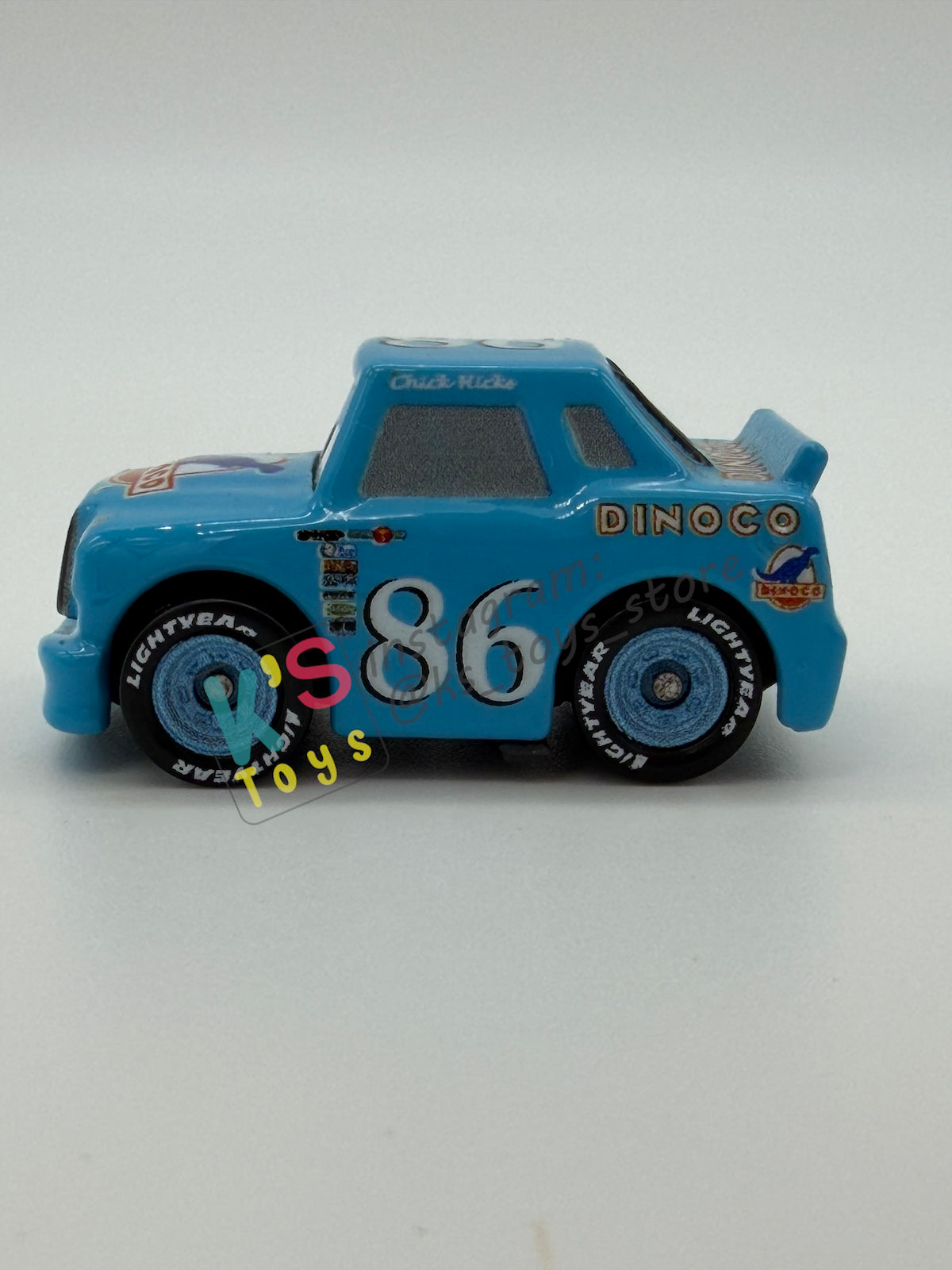 Loose Mini Racers Pixar Disney Cars, DINOCO CHICK HICKS - Mint / Near Mint Condition
