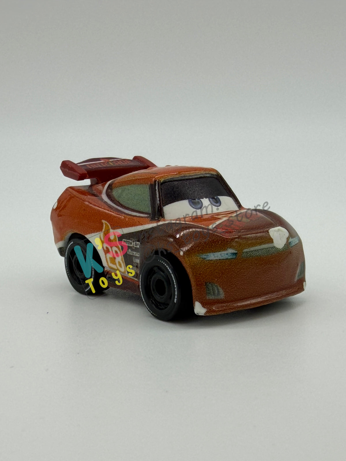 Loose Mini Racers Pixar Disney Cars, GLOW TIM TREADLESS - Good Condition