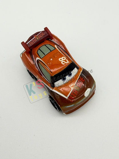 Loose Mini Racers Pixar Disney Cars, GLOW TIM TREADLESS - Good Condition