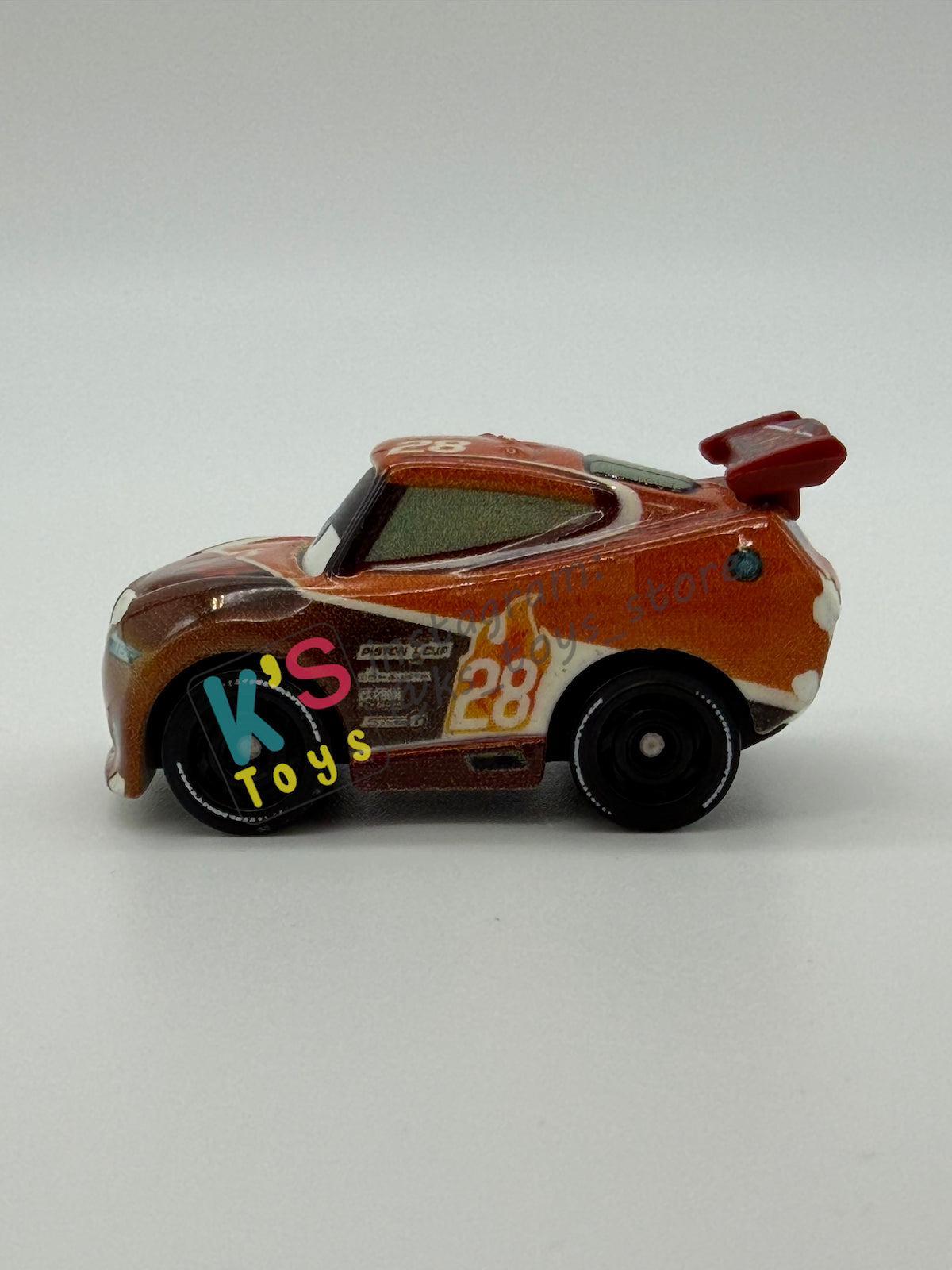 Loose Mini Racers Pixar Disney Cars, GLOW TIM TREADLESS - Good Condition