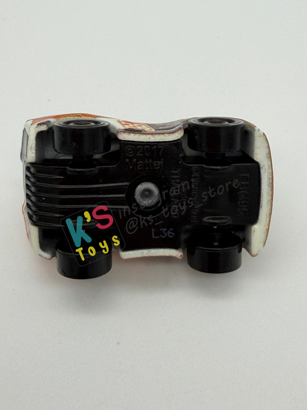 Loose Mini Racers Pixar Disney Cars, GLOW TIM TREADLESS - Good Condition