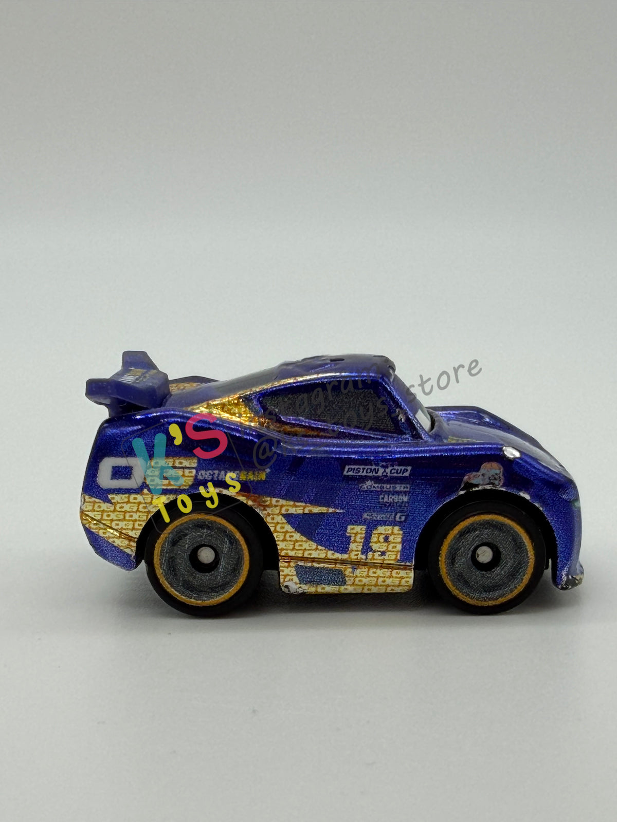 Loose Mini Racers Pixar Disney Cars, METALLIC DANNY SWERVEZ - Good Condition